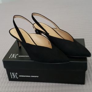 INC International Concepts black slingbacks